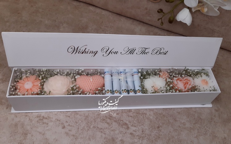 باکس گل شمعی و پول