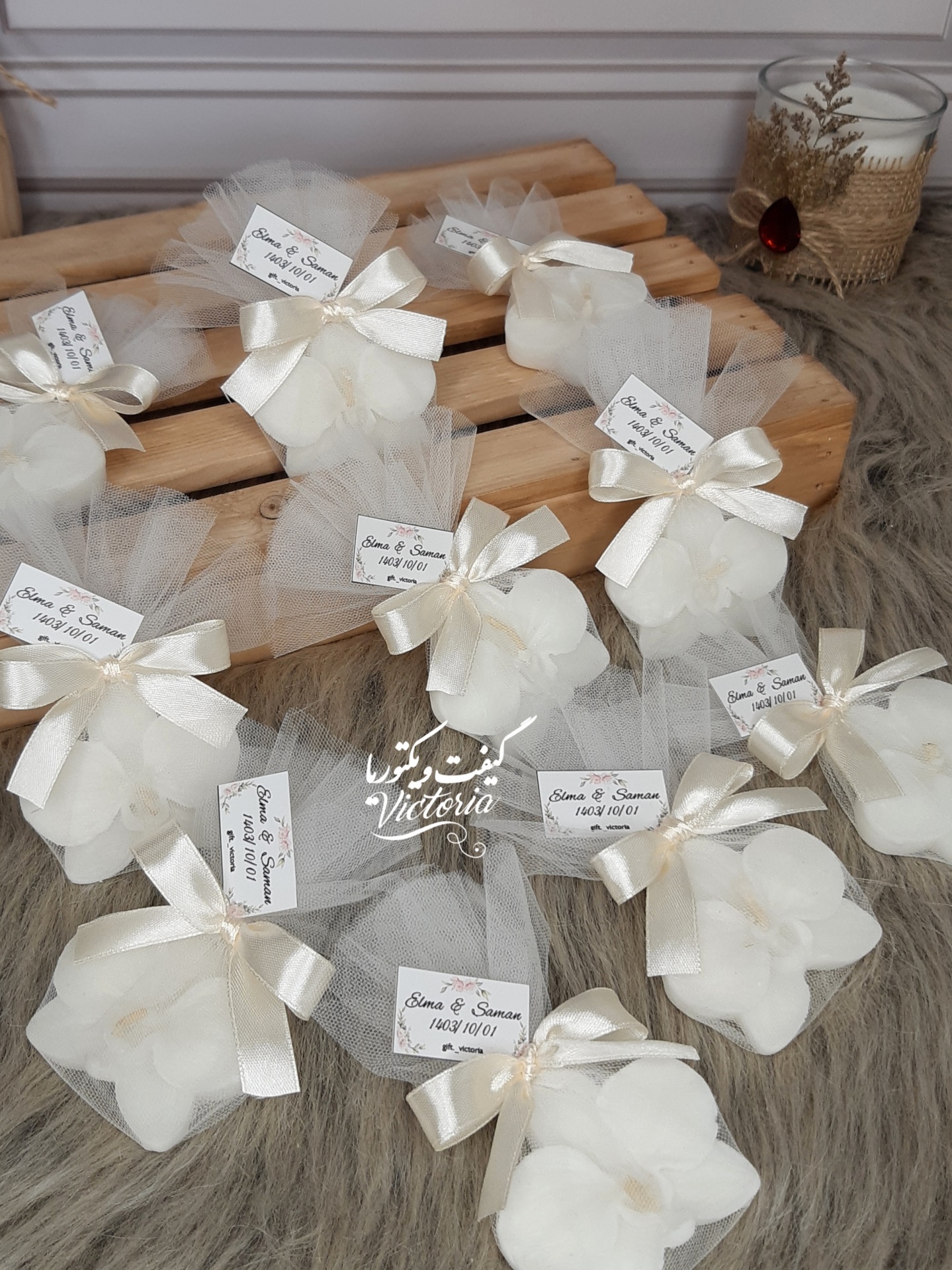 گیفت شمع ارکیده تورپیچ