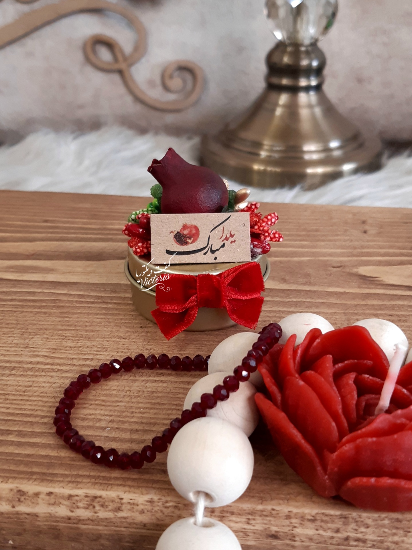 گیفت یلدایی شمع قوطی